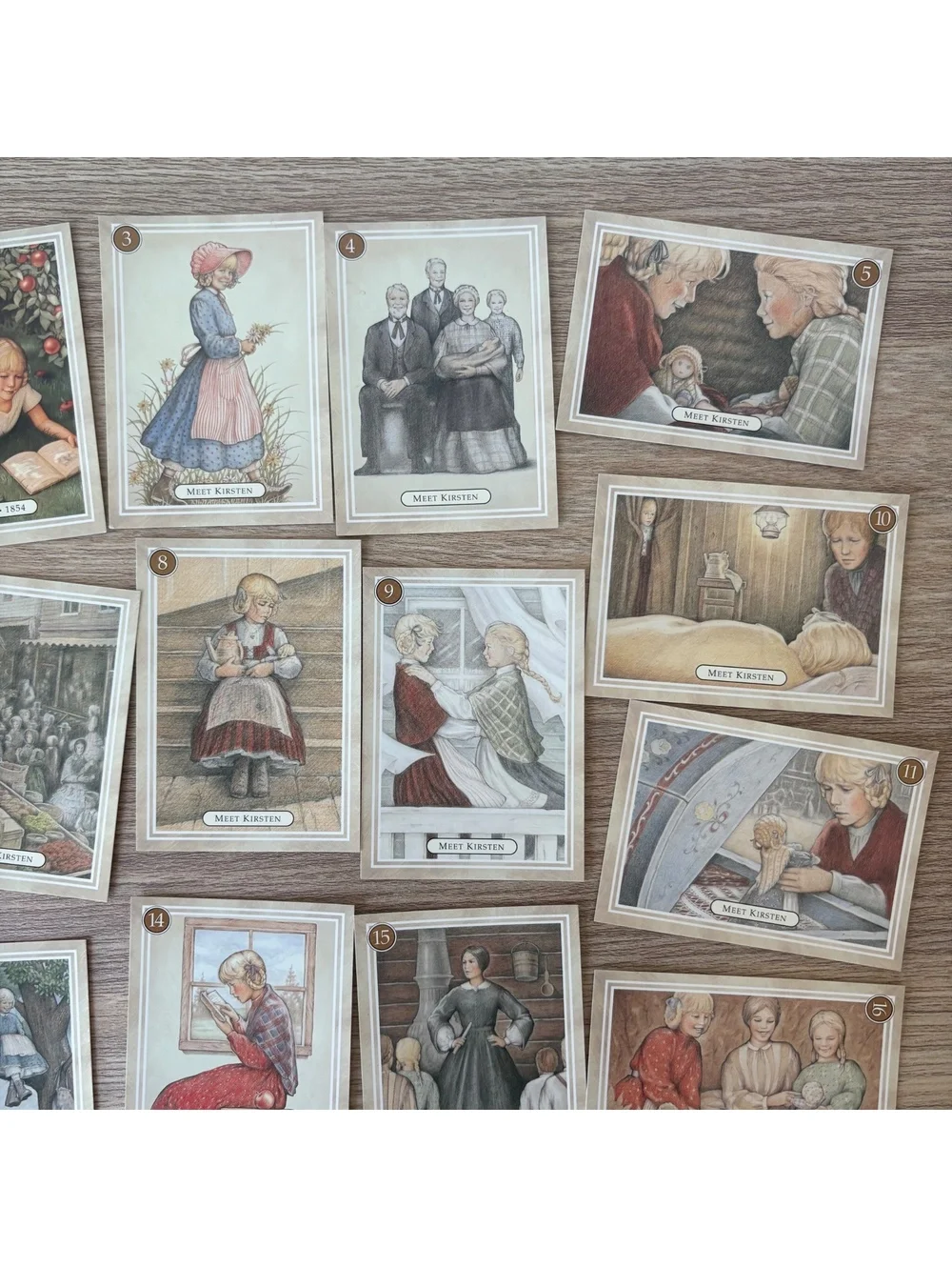 American Girl Kirsten Trading Cards 18 Card Set Pleasant Company 1994 Vintage